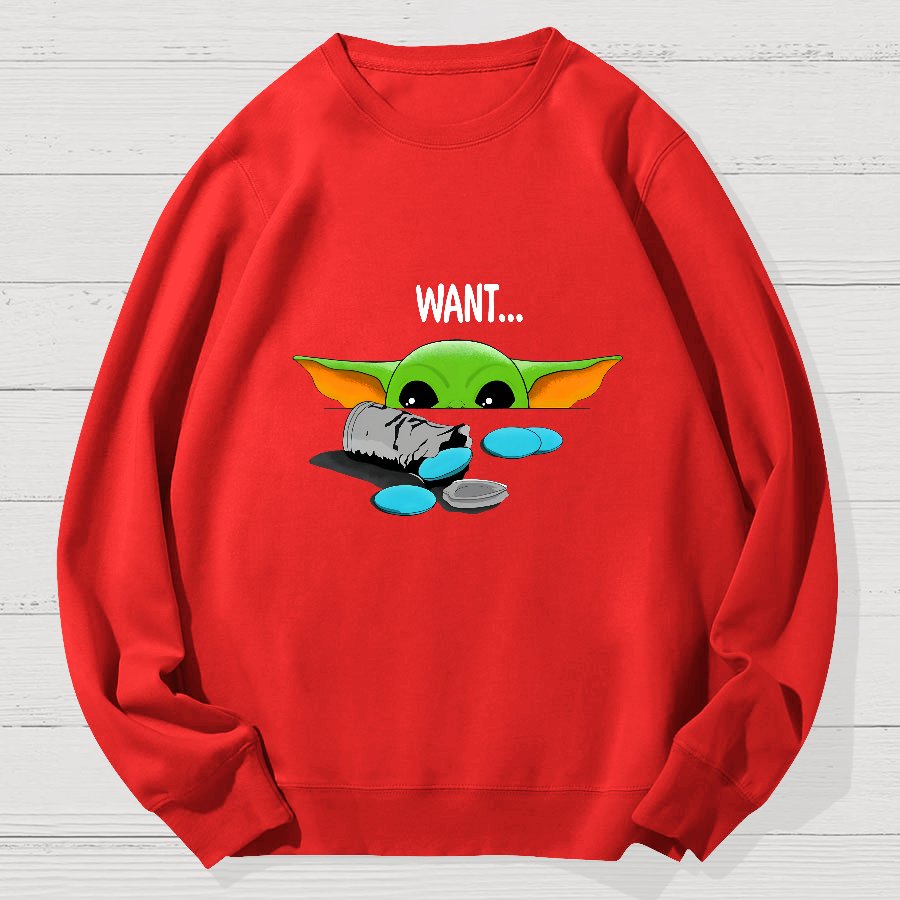 Children Want ! Funny Geek Cotton Sweatshirt