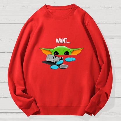 Children Want ! Funny Geek Cotton Sweatshirt