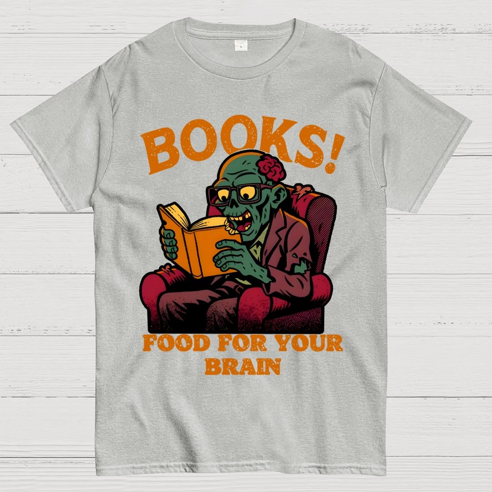 Books! Food For Your Brain Geek T-Shirt