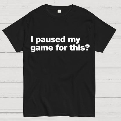 I Paused My Game For This?Geek T-Shirt