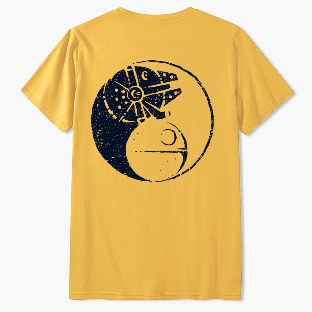 Balancing The Energy Front And Back Printing Geek T-Shirt