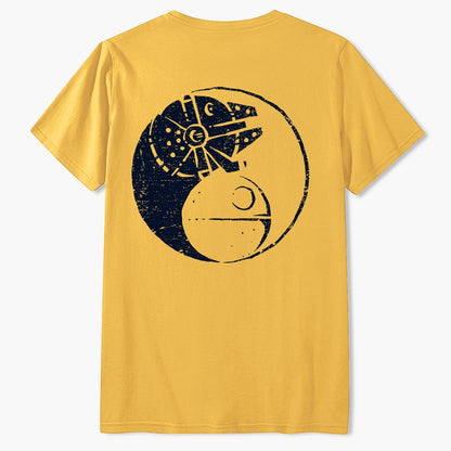 Balancing The Energy Front And Back Printing Geek T-Shirt