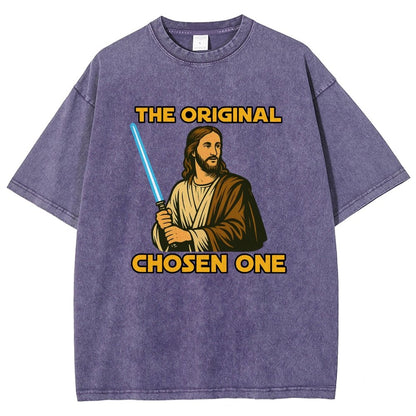 Jesus Christ The Original Chosen One Vintage Distressed T-shirt