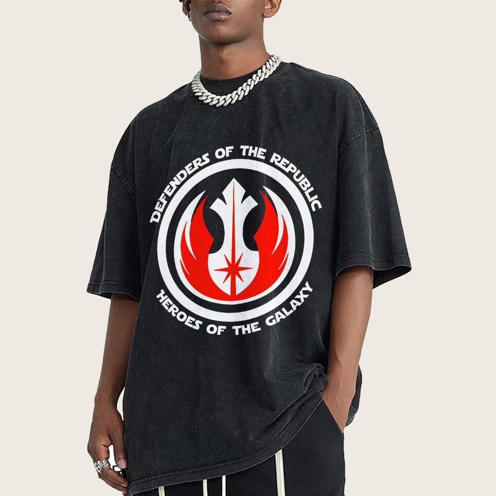 Protectors Of The Realm Heroes Of The Cosmos Vintage Distressed T-shirt