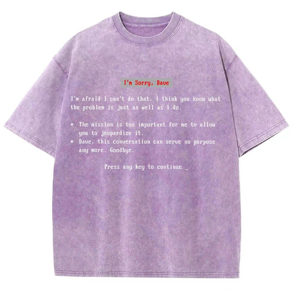 Blue Screen of AI Vintage Distressed T-shirt