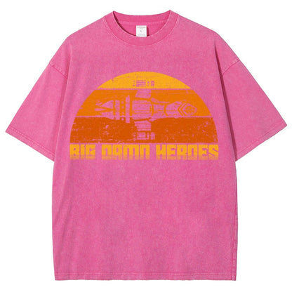 Big Damn Vintage Heroes Vintage Distressed T-shirt