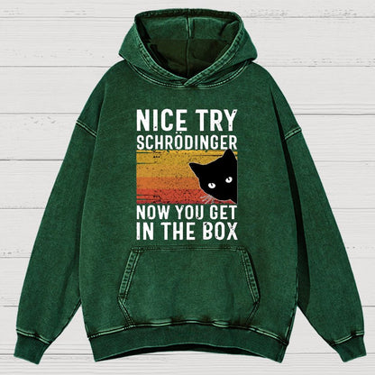 You Get Schrodinger's cat In The Box Vintage Distressed Hoodie