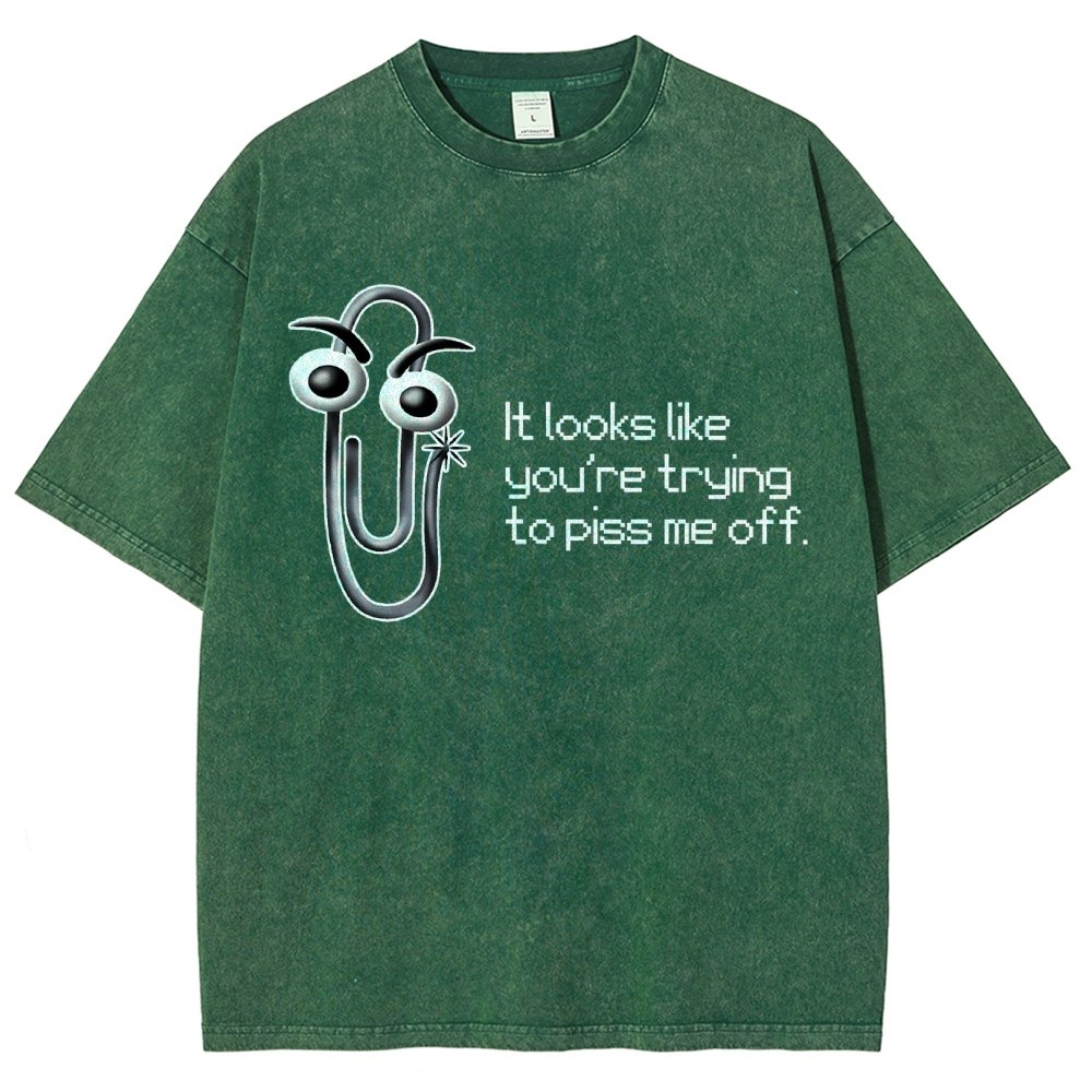 One Snippy Clip Vintage Distressed T-shirt
