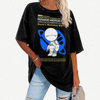 Mysterious Android Manual Vintage Distressed T-shirt