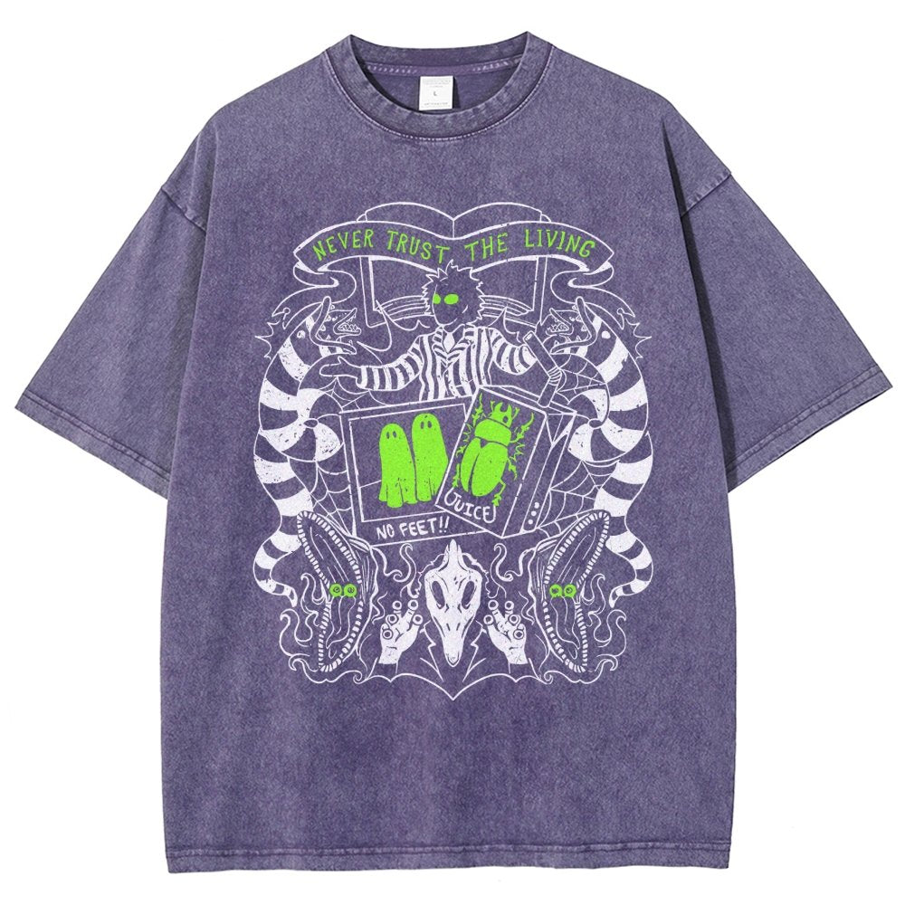 Never Trust the Living Vintage Distressed T-shirt