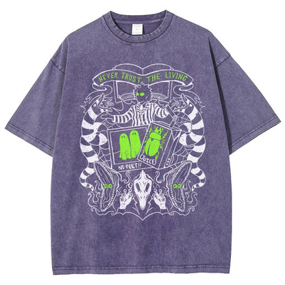 Never Trust the Living Vintage Distressed T-shirt