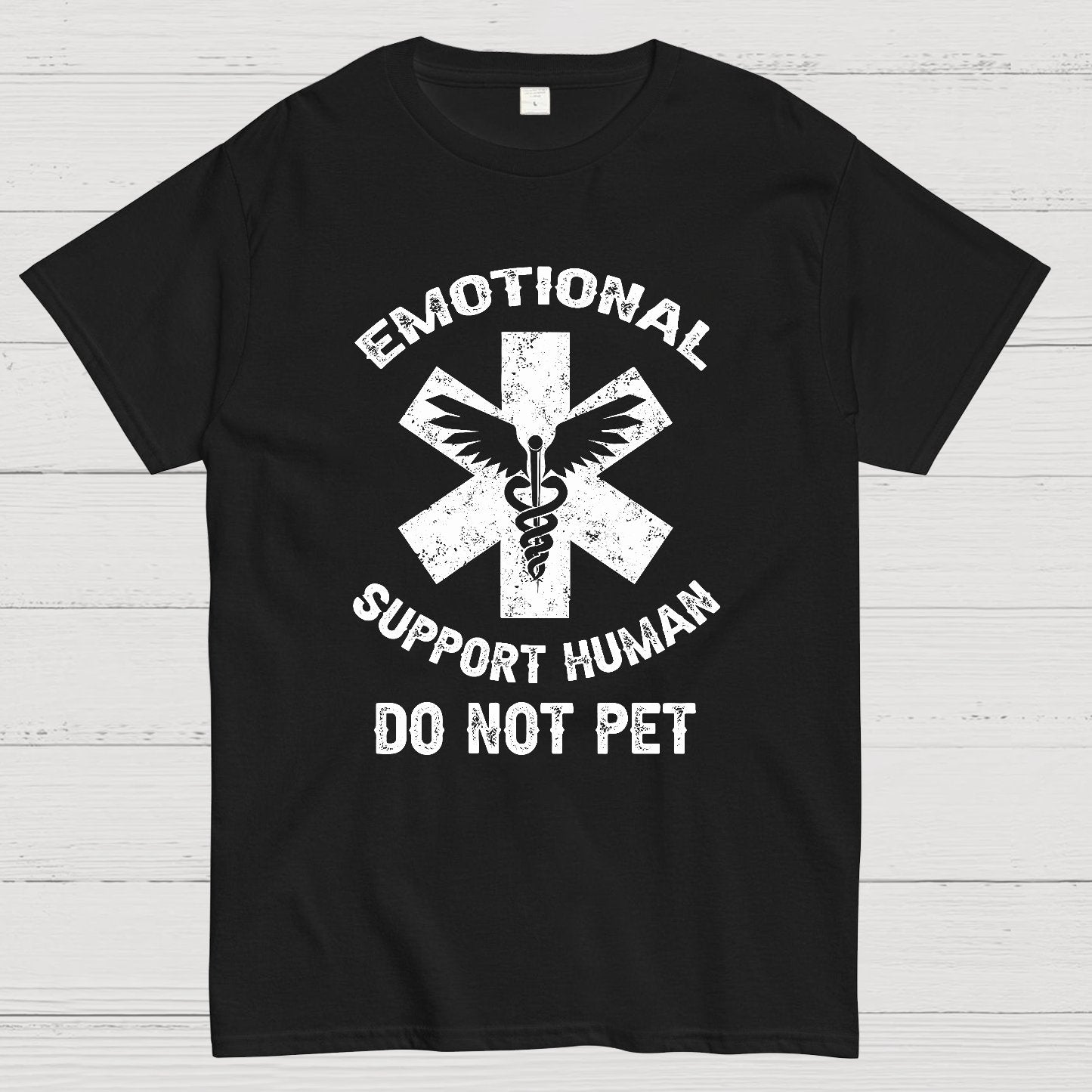 Emotional Support Human Do Not Pet Geeky T-Shirt