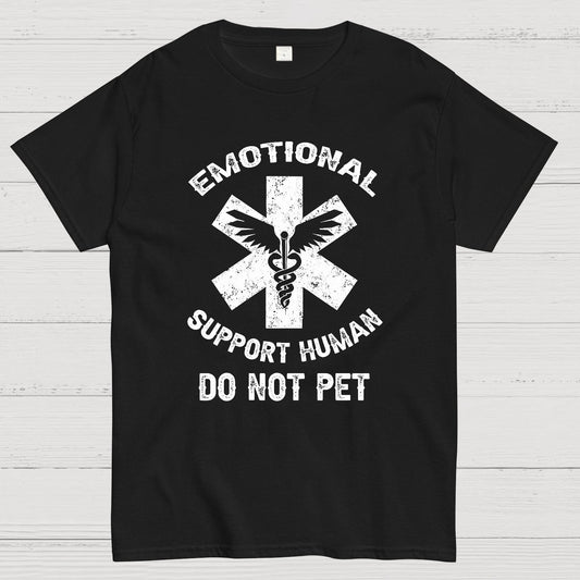 Emotional Support Human Do Not Pet Geeky T-Shirt