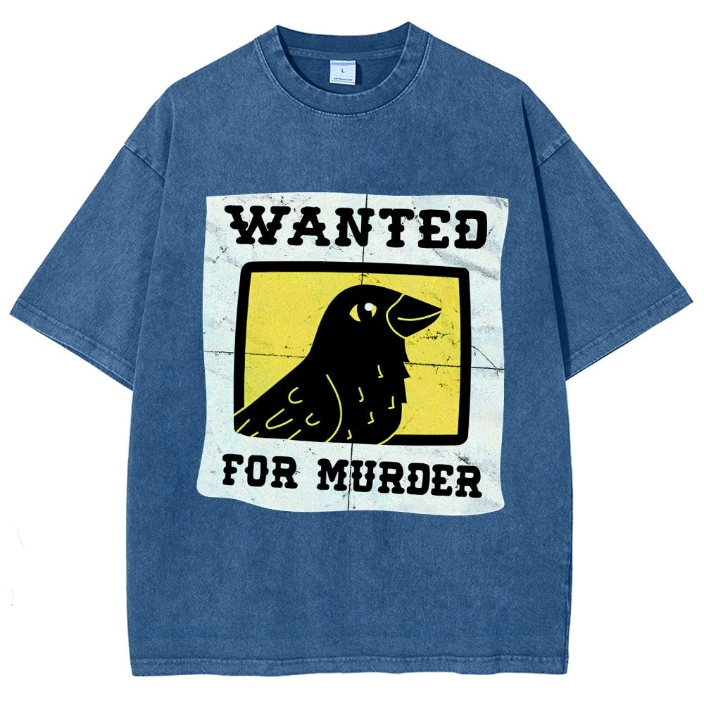 Crows Wanted Vintage Distressed T-shirt