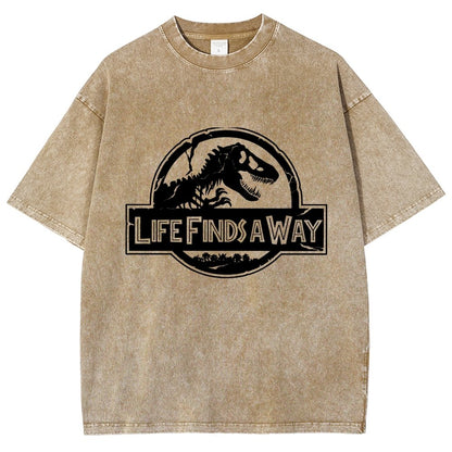 Life Finds A Way Vintage Distressed T-shirt