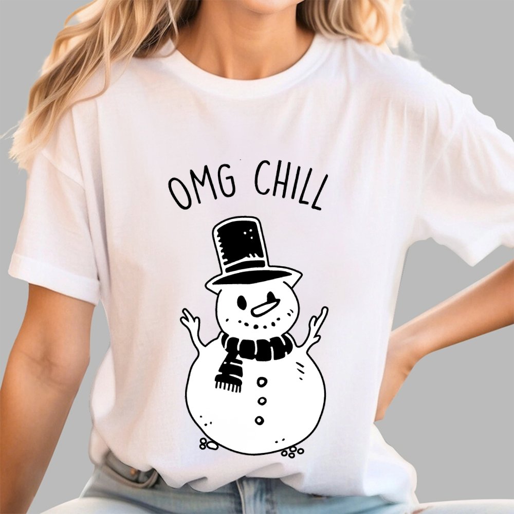 OMG Chill Christmas Geek T-Shirt
