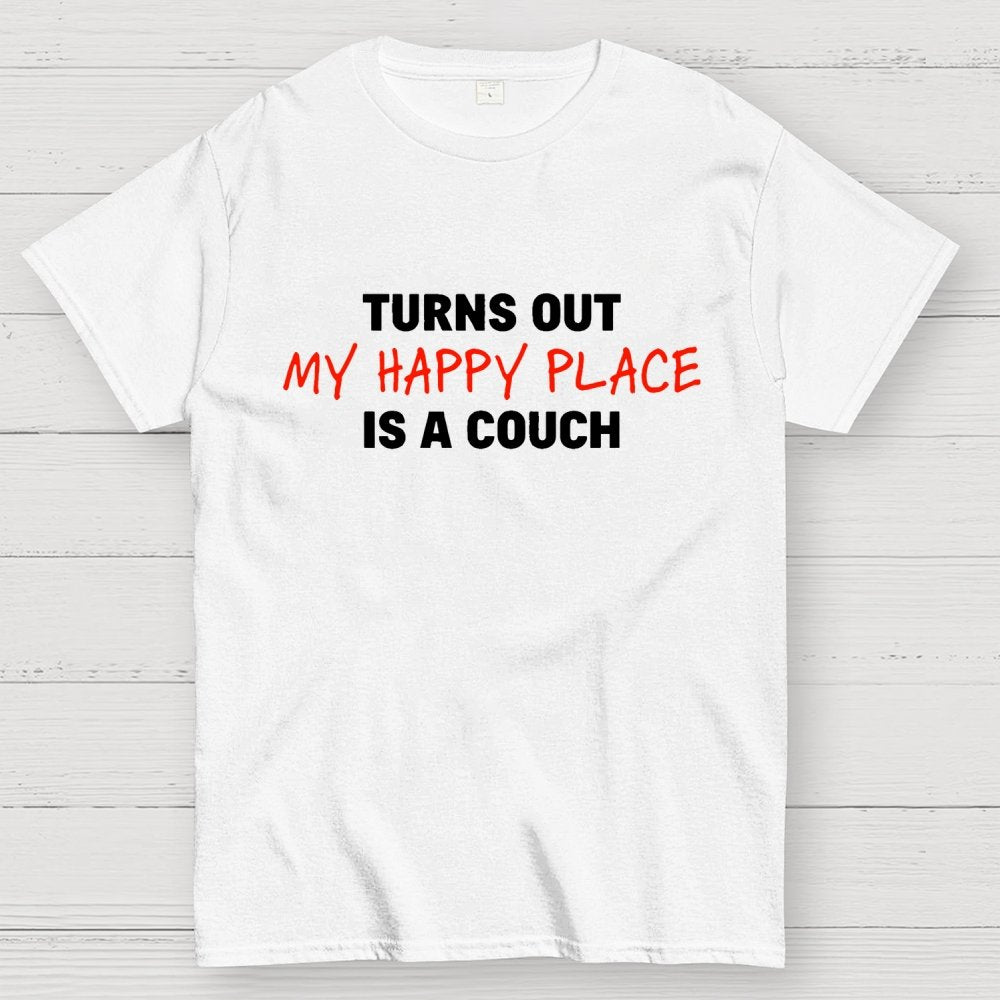 My Happy Place Is A Couch Geek T-Shirt