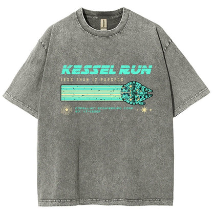 Retro Vintage Parsecs Vintage Distressed T-shirt