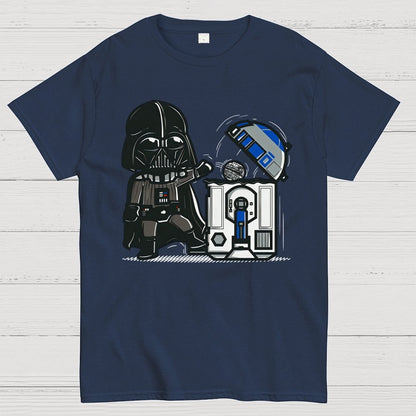 Galaxy Advanced Trash Can Geek T-Shirt