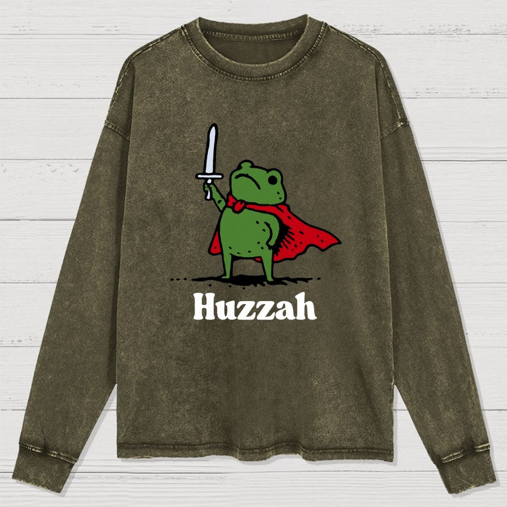 HUZZAH Washed Long Sleeve Tee