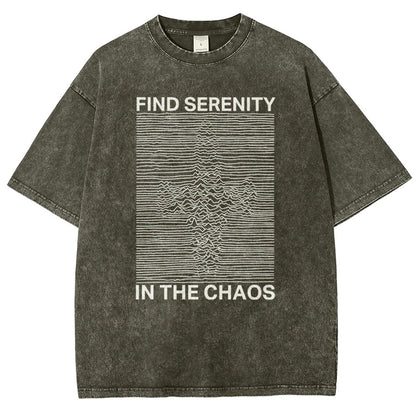 Serenity In Chaos Vintage Distressed T-shirt