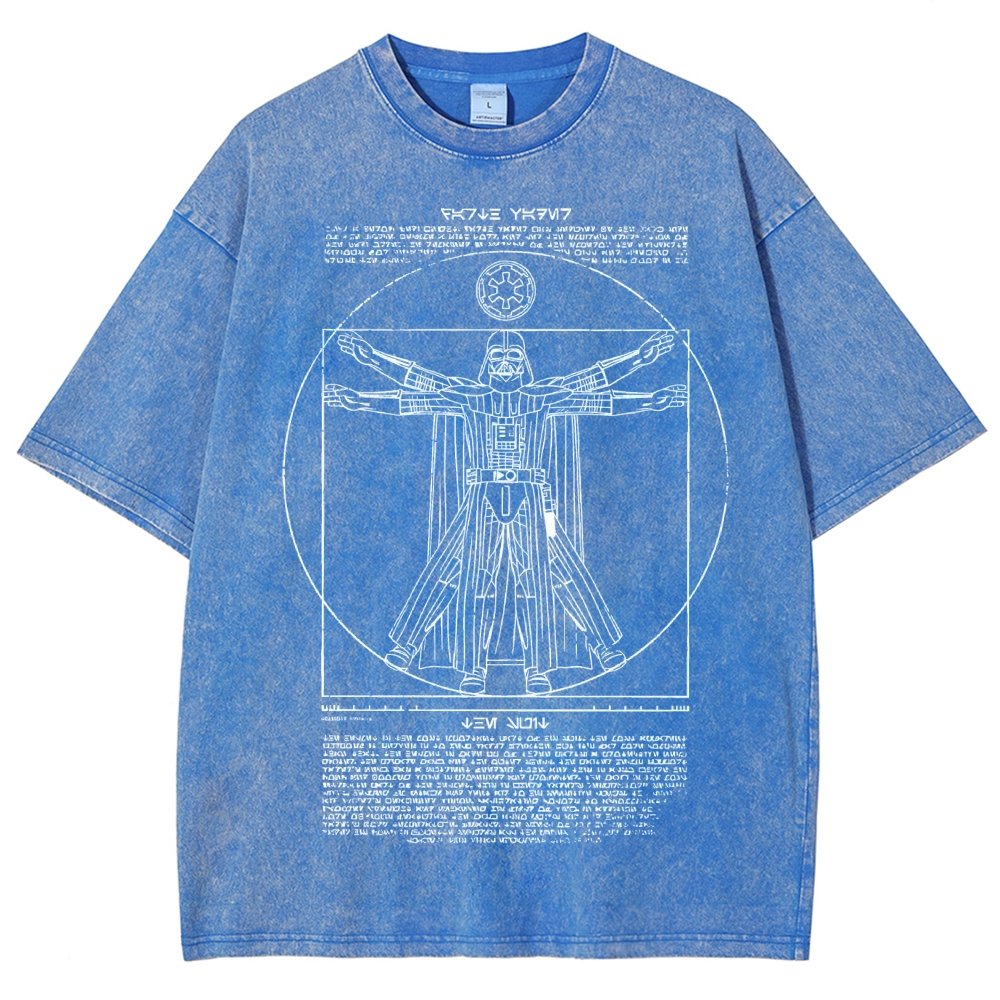 Vitruvian Darkside Vintage Distressed T-shirt