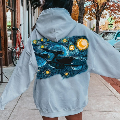Printed Back Cotton Hoodie