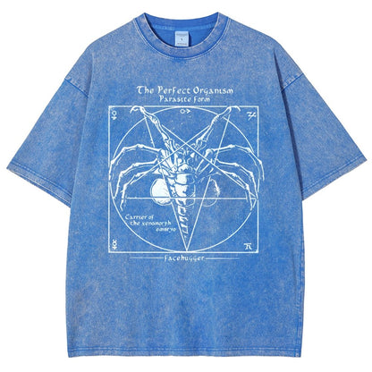 Mystery Pentagram Vintage Distressed T-shirt