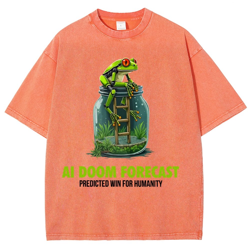 Doom Predicted Win for Humanity Vintage Distressed T-shirt