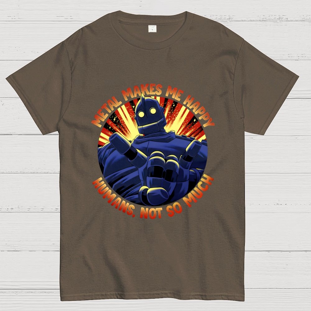 Metal Makes Me Happy Unisex Geek T-Shirt
