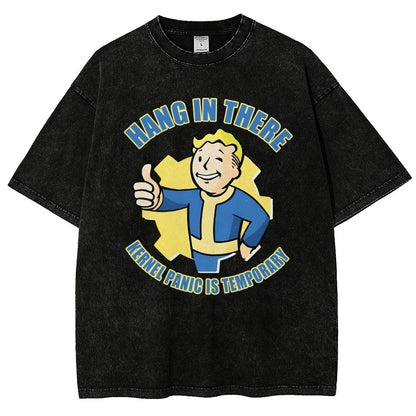 Hang in there - Kernel Panic is temporary Vintage Distressed T-shirt