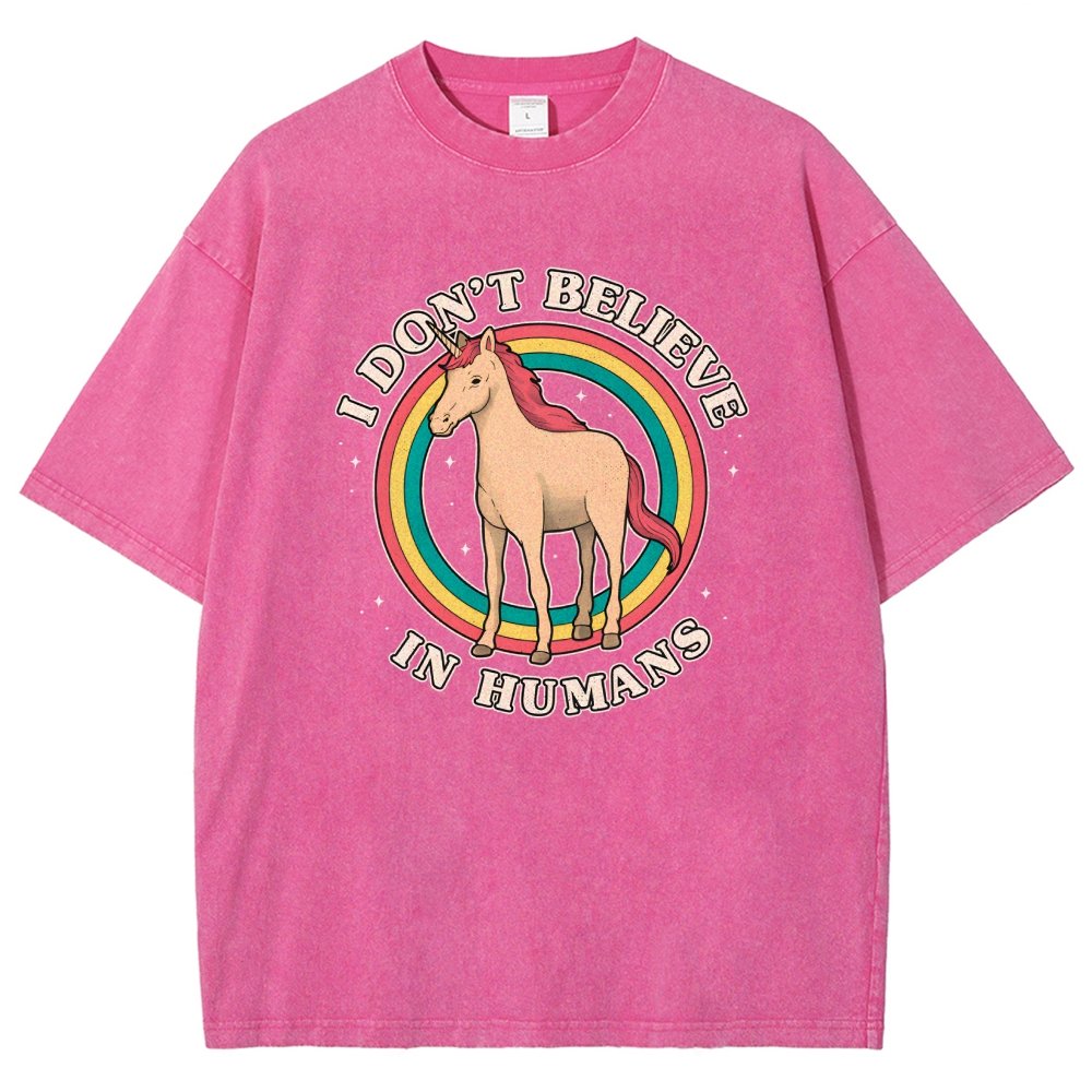 I Don't Believe In Humanity. Vintage Distressed T-shirt
