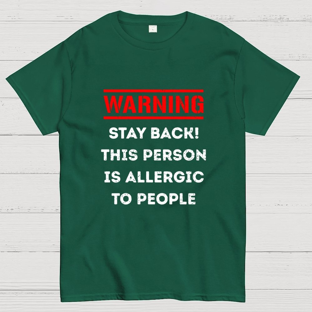Allergic To People Geek T-Shirt