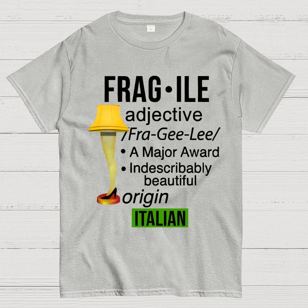 Funny Christmas Fragile Major Award Leg Lamp Geek T-Shirt