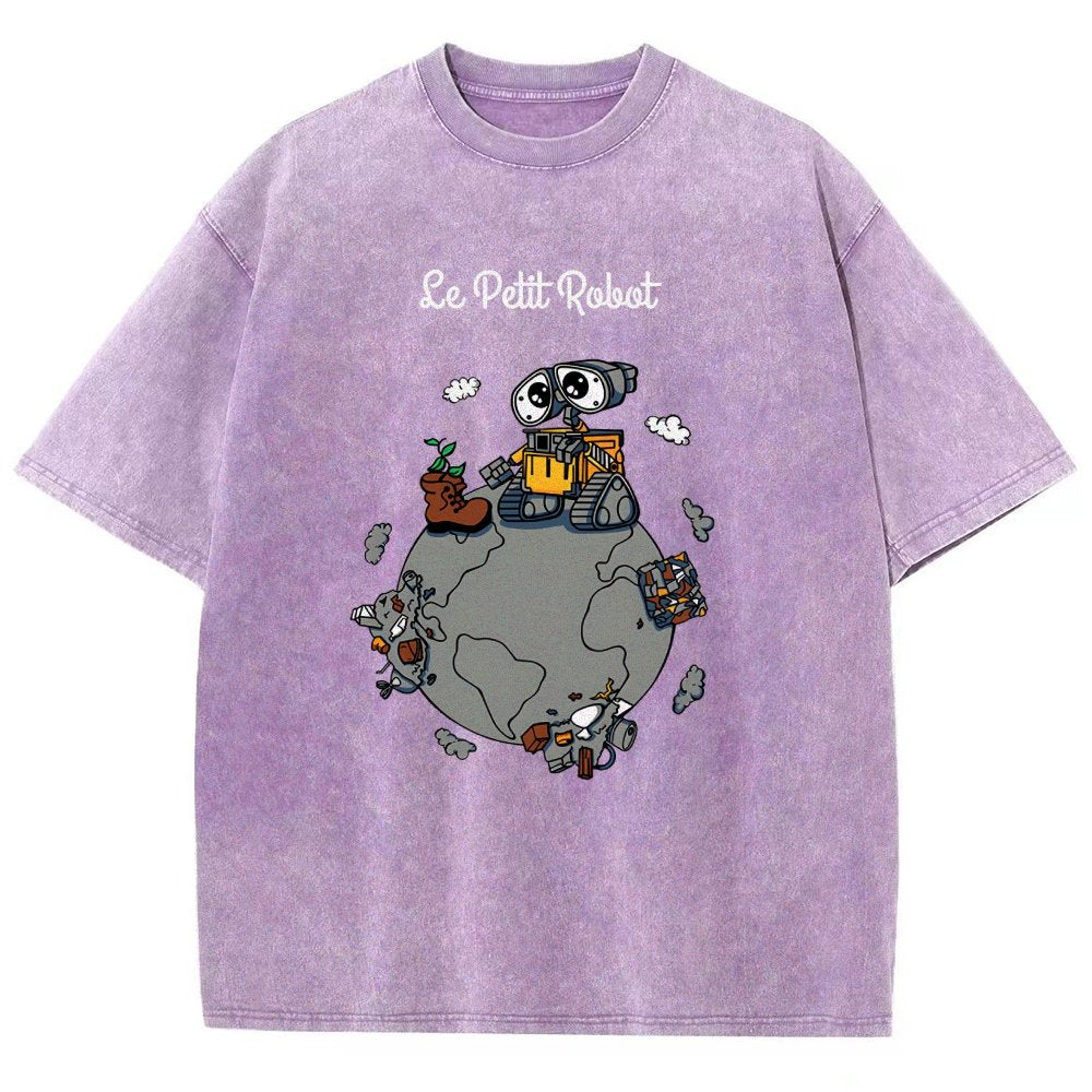 Le Petit Robot Vintage Distressed T-shirt