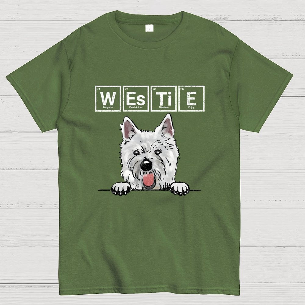 Periodic Table of Dogs  Dog Lover  Funny Science Geek T-Shirt