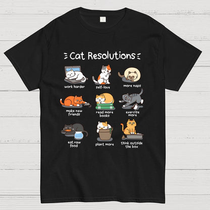 Cat Resolutions Geek T-Shirt