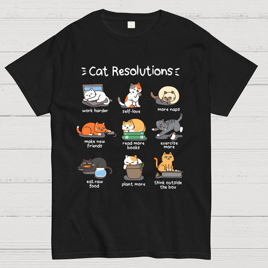 Cat Resolutions Geek T-Shirt