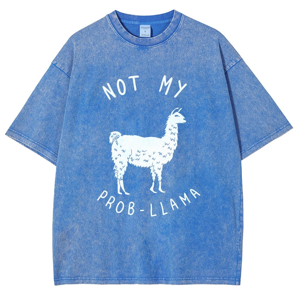 Not My Probllama Vintage Distressed T-shirt