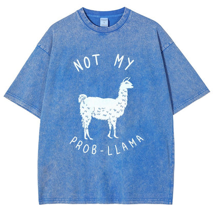 Not My Probllama Vintage Distressed T-shirt