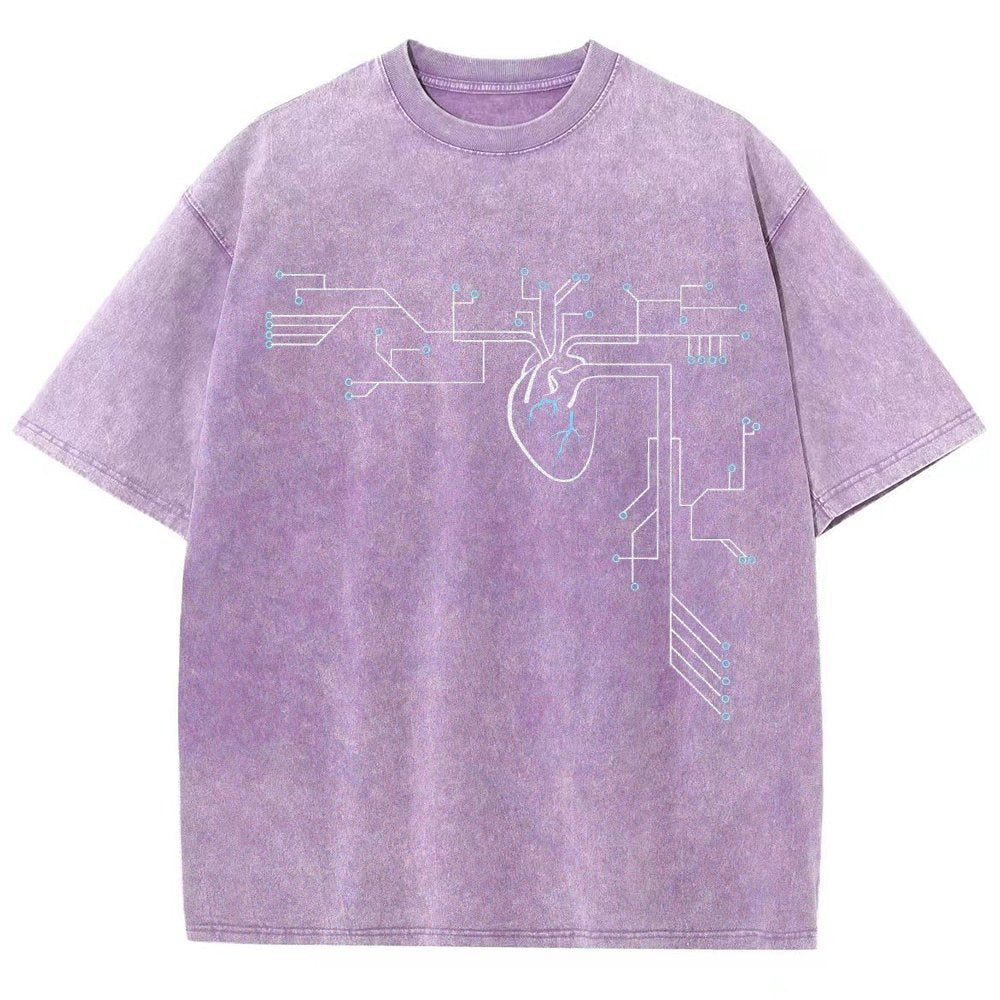 Circuit-ulatory System Vintage Distressed T-shirt