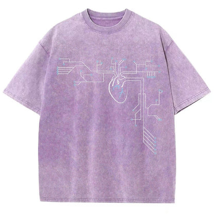 Circuit-ulatory System Vintage Distressed T-shirt