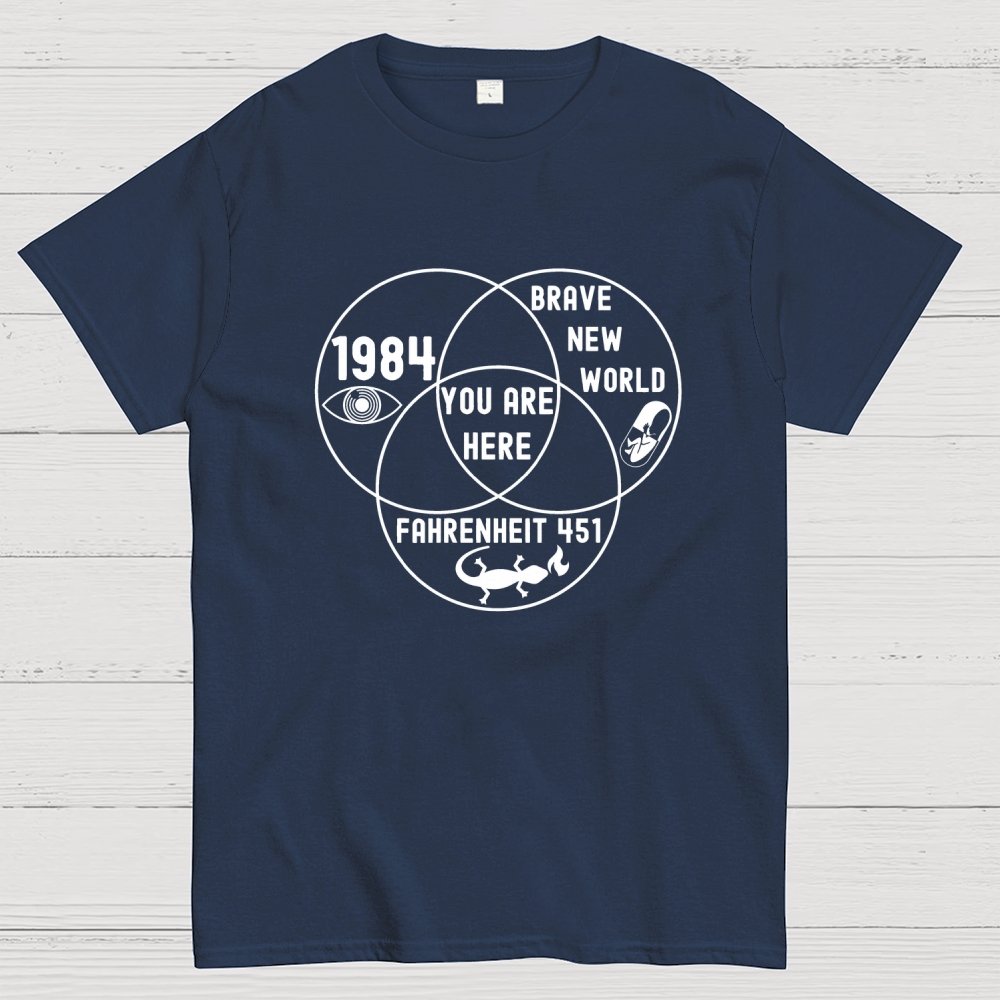 Funny Dystopian Venn Diagram Geek T-Shirt