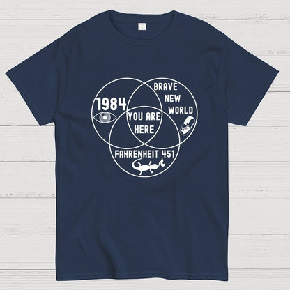 Funny Dystopian Venn Diagram Geek T-Shirt