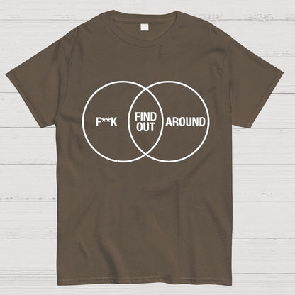 F Around and Find Out Venn Diagram Geeky T-Shirt