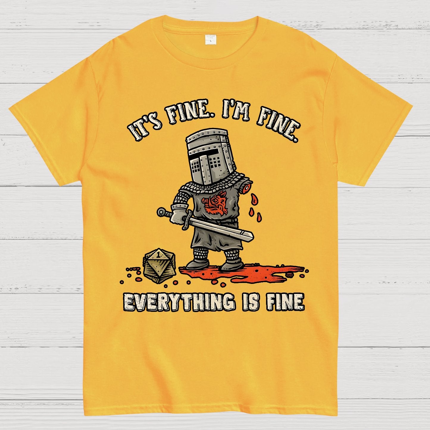 Its Fine Im Fine Everything Is Fine Geek T-Shirt