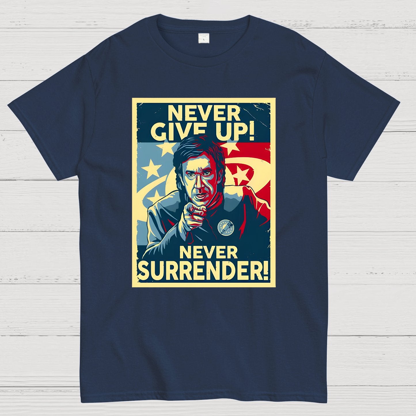Never Give Up Geek T-Shirt