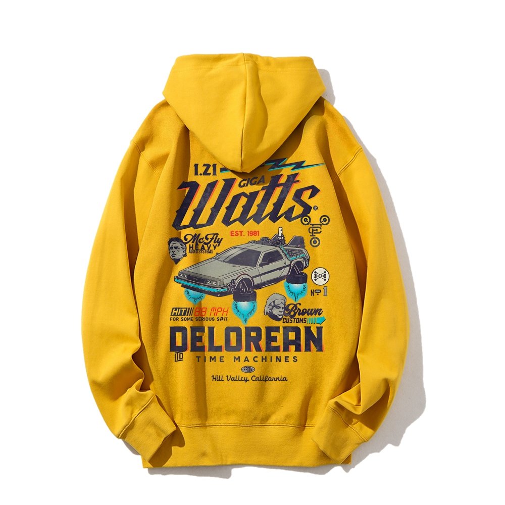 Gigawatts Garage Remix Printed Back Unisex Cotton Hoodie