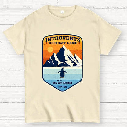 Introverts Retreat Camp Geek T-Shirt