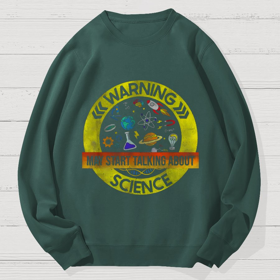 Funny Science Lover Geek Cotton Sweatshirt
